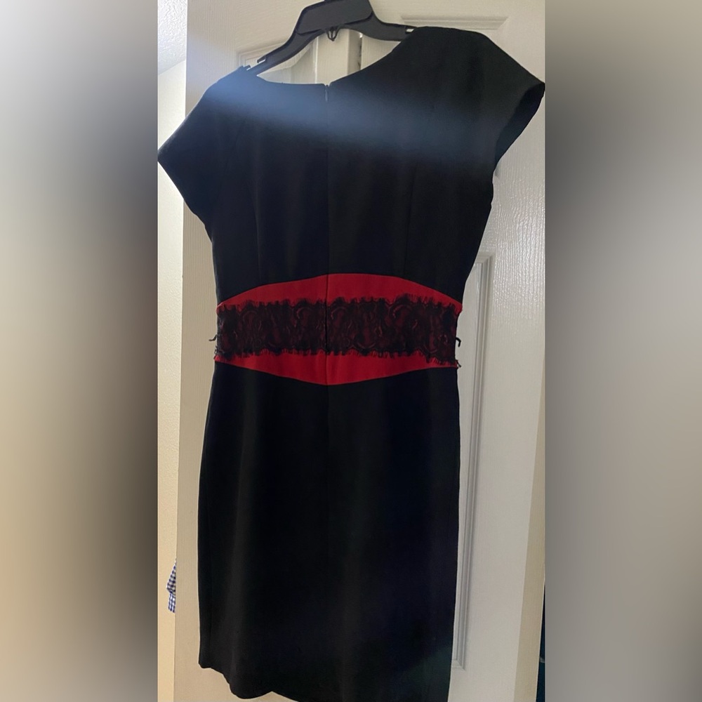 Danny and Nicole Elegant Black and Red Dress
